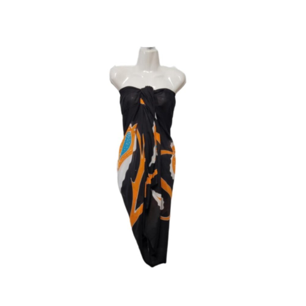 Womens Cotton Beach Wrap Sarong Handpainted Batik Wrapskirt Pareo Beachwear-NEW